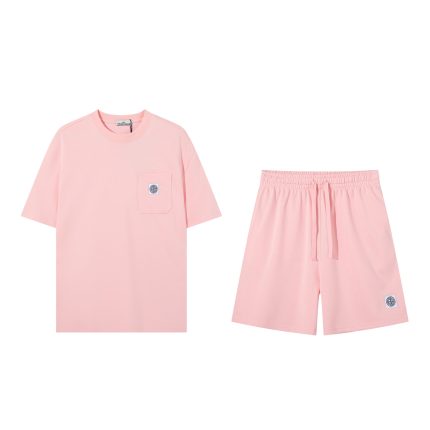 Conjunto Stone Island - Rosa