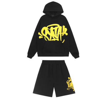 Conjunto Chándal Syna World - Sudadera + Pantalón Corto - Negro