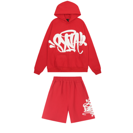 Conjunto Chándal Syna World - Sudadera + Pantalón Corto - Rojo