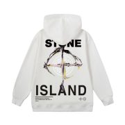 Sudadera Stone Island - Blanca con Logo Trasero - Imagen 2