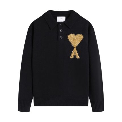 Jersey/Polo Ami Paris - Negro