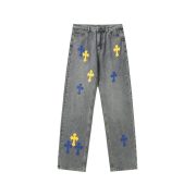 Pantalones Chrome Hearts - Grises desgastados
