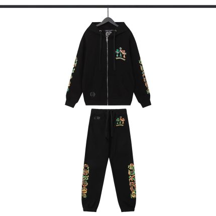 Conjunto Chándal Chrome Hearts -Negro